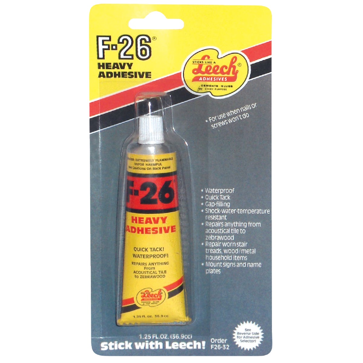 1.25OZ CNSTRCTN ADHESIVE - F26-32 by Leech Products Inc