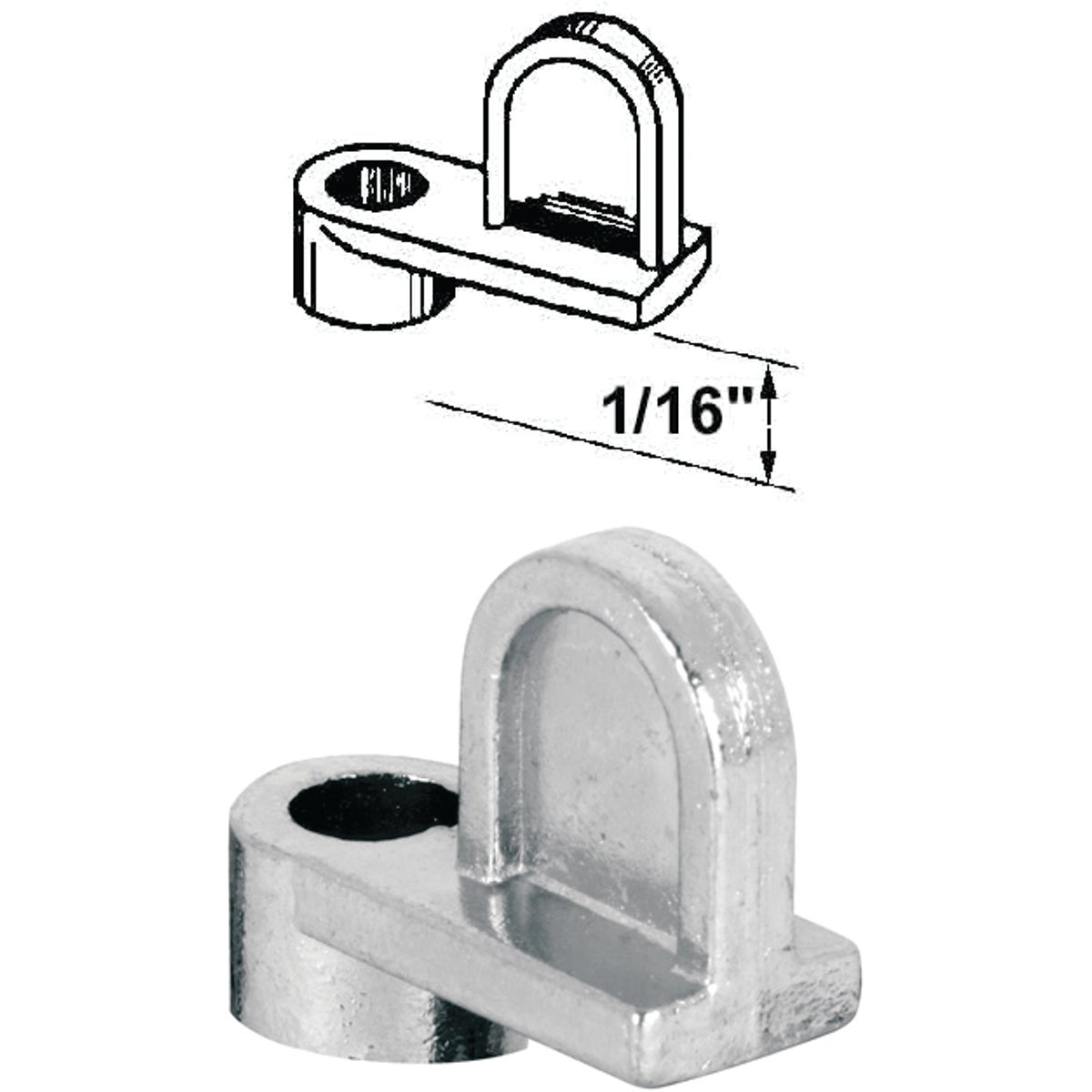 1/16"DIECAST SCREEN CLIP - PL7731 by Prime Line Products