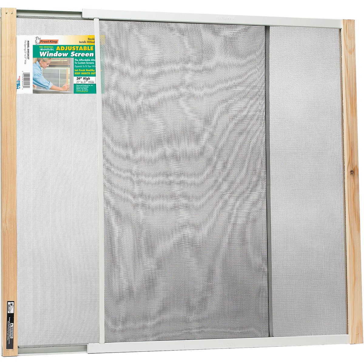 ADJUSTABLE WINDOW SCREEN - AWS2437 by Thermwell Prods Co