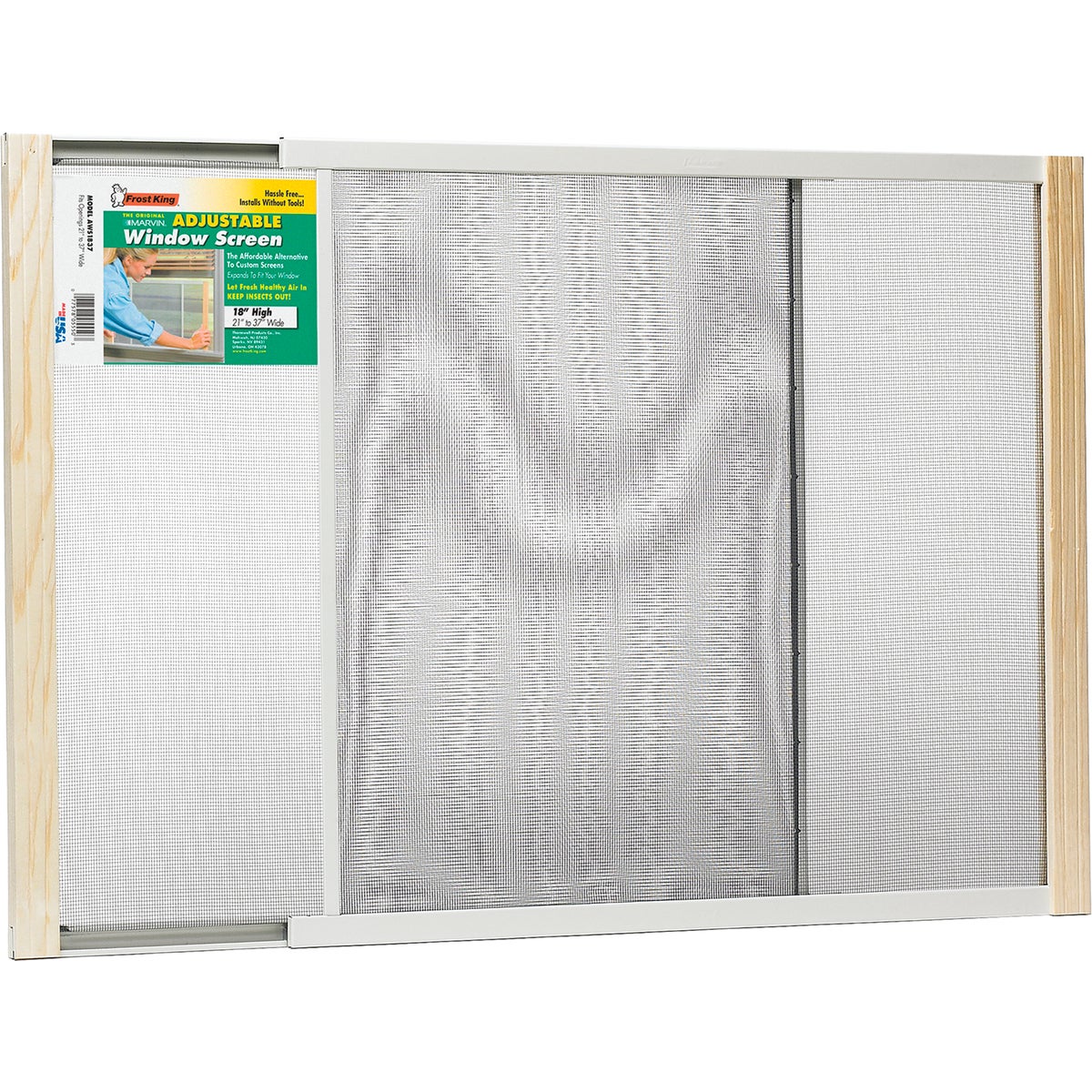 ADJUSTABLE WINDOW SCREEN - AWS1837 by Thermwell Prods Co
