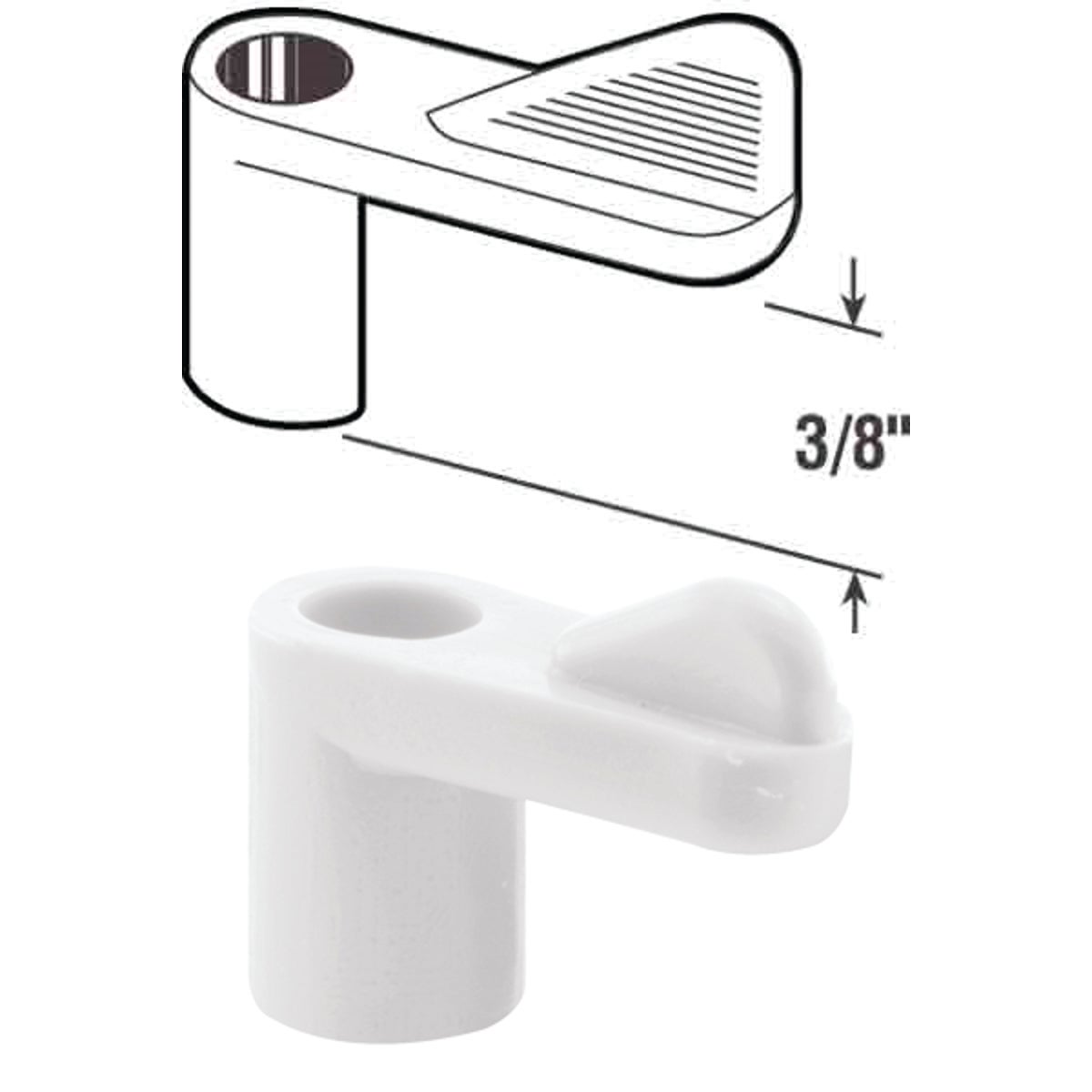3/8" WHT SCREEN CLIP - PL7774 by Prime Line Products