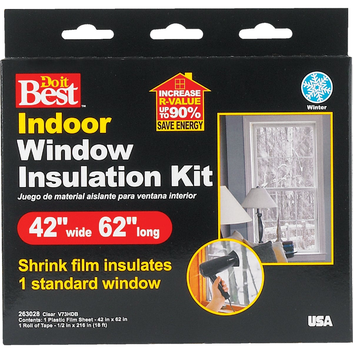 1PK SHRINK WINDOW KIT - V73HDB by Thermwell Prods Co