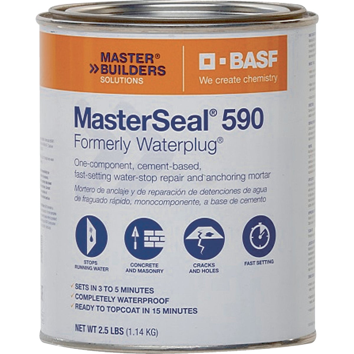 2-1/2LB WATERPLUG CEMENT - T5001 by Prime Source Pneumat