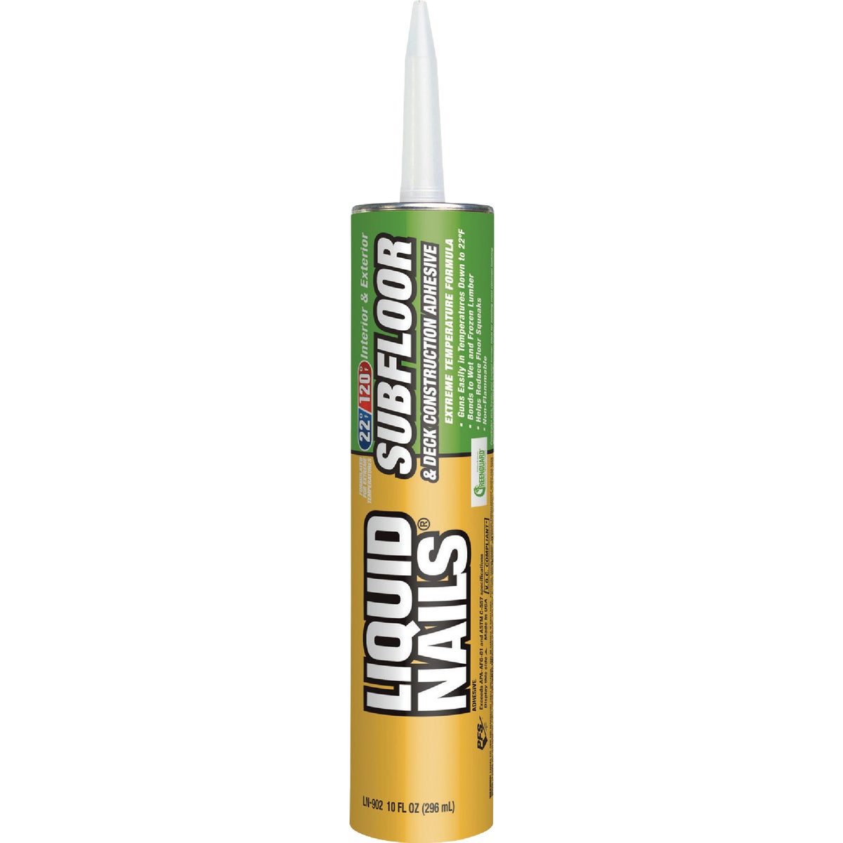 10OZ SF & DECK ADHESIVE - LN902 by Liquid Nails/akzonob