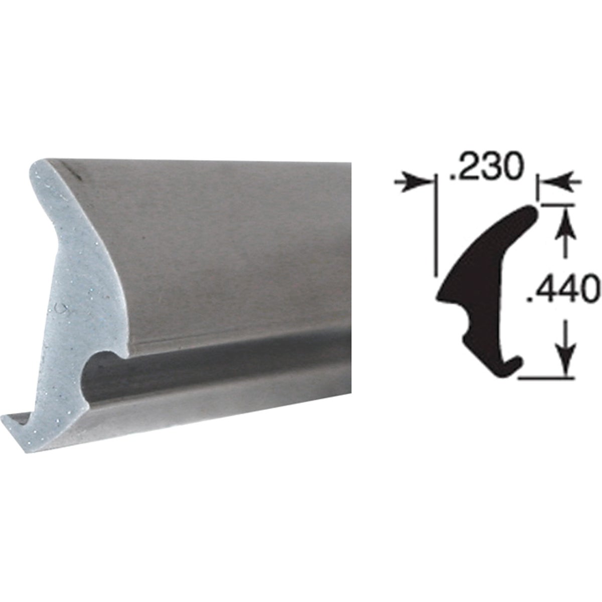 200' GRAY GLASS SPLINE - P7771 by Prime Line Products