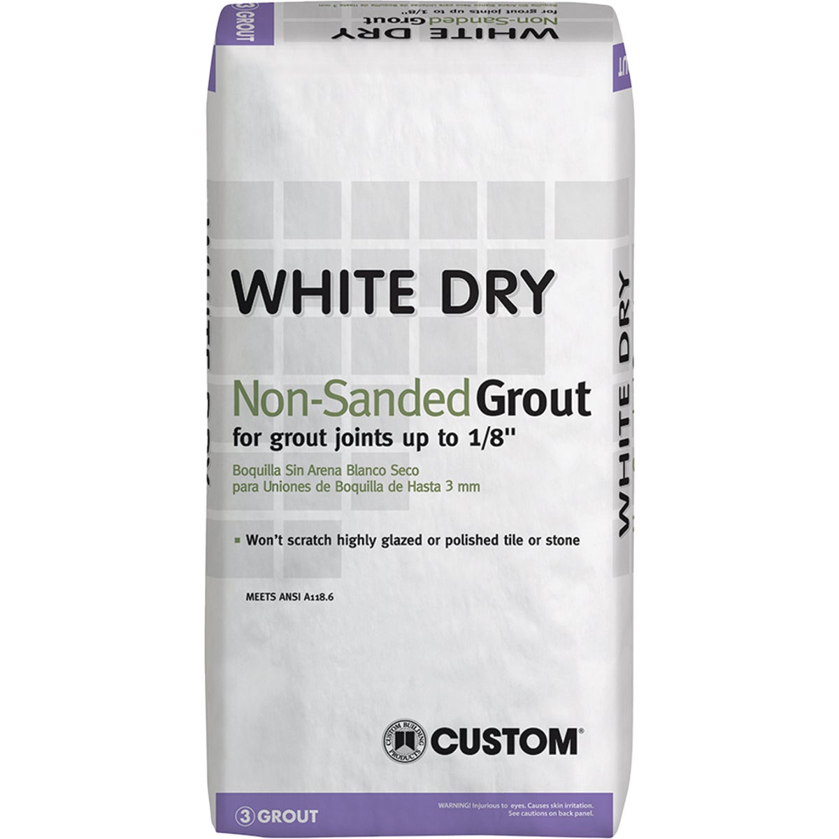 25LB WHITE TILE GROUT - WDG25 by Custom Building Prod