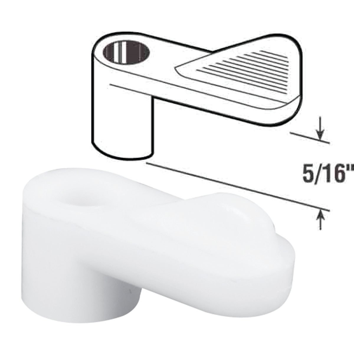 5/16" WHT SCREEN CLIP - PL7773 by Prime Line Products