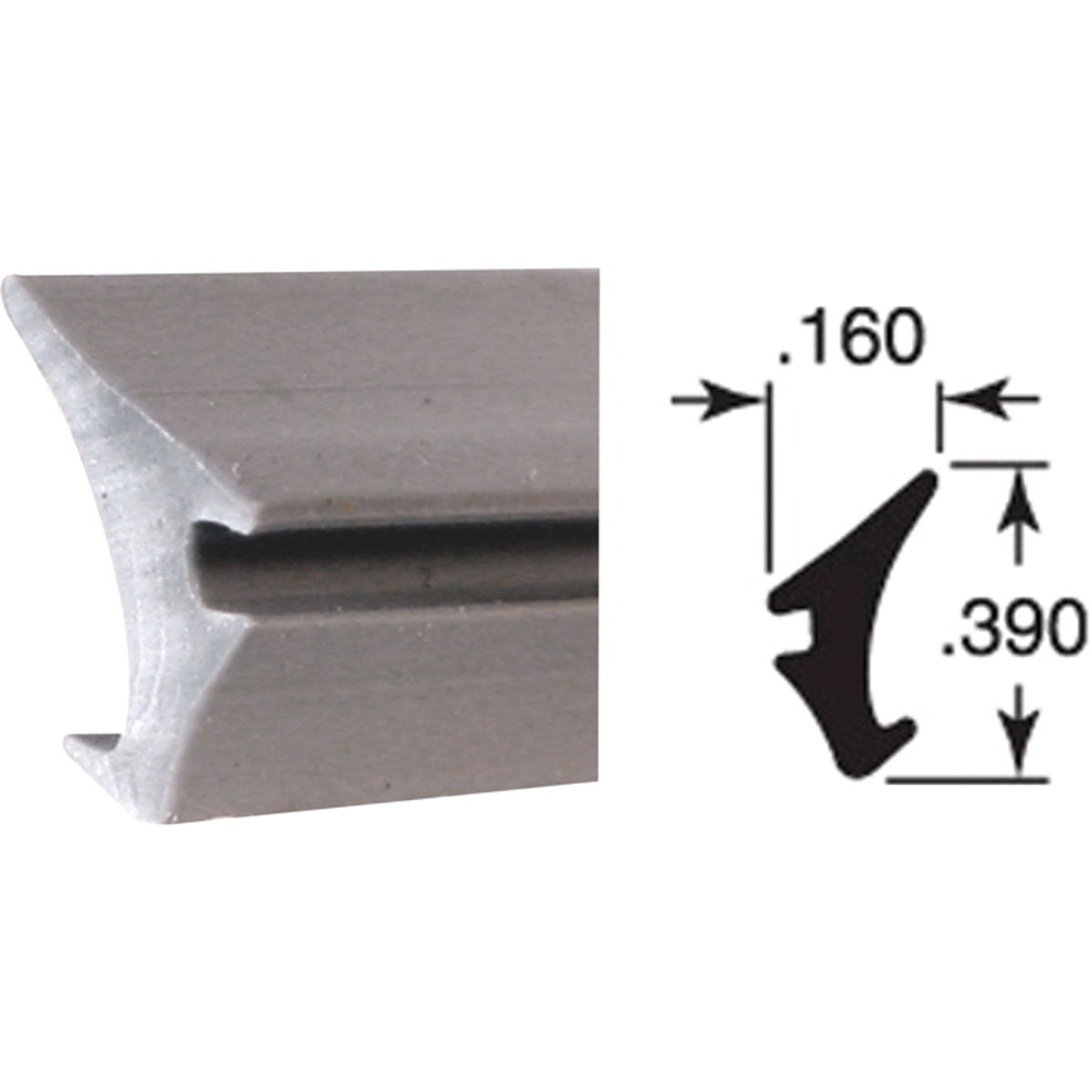200' GRAY GLASS SPLINE - P7774 by Prime Line Products