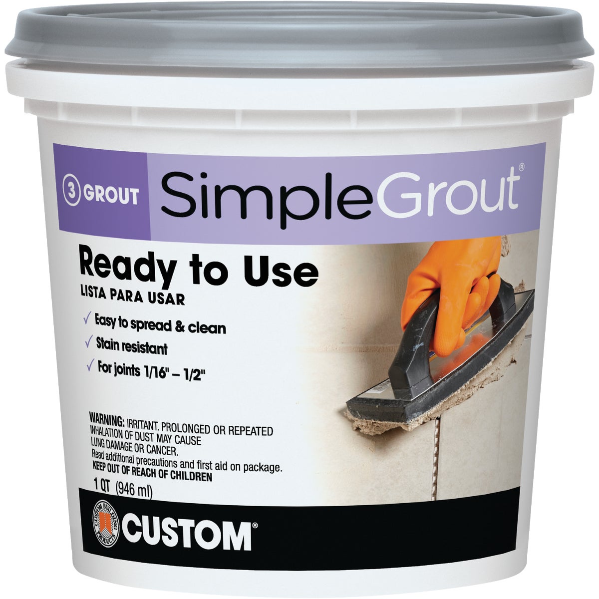 QT EARTH PREMIX GROUT - PMG105QT by Custom Building Prod