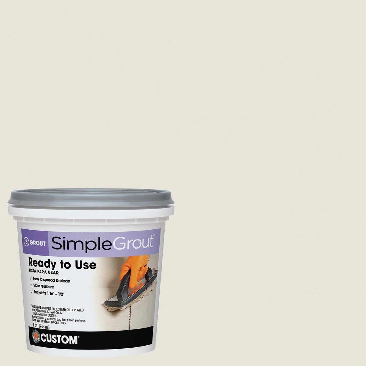 QT BR WHT PREMIX GROUT - PMG381QT by Custom Building Prod