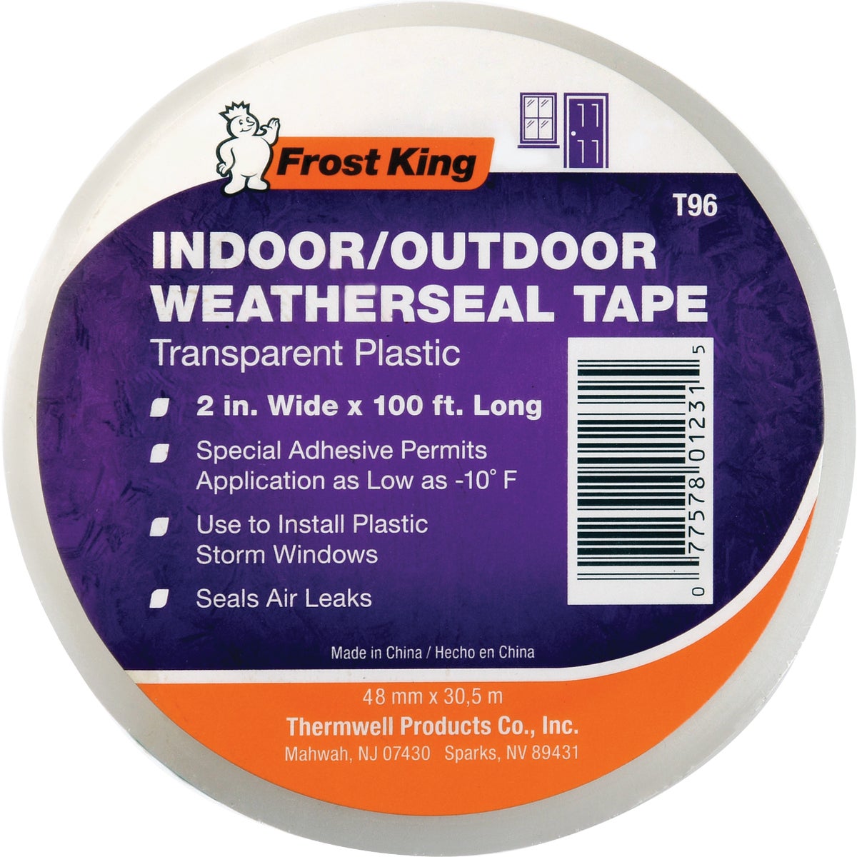 2"X100' WEATHERSEAL TAPE - T96HDI by Thermwell Prods Co