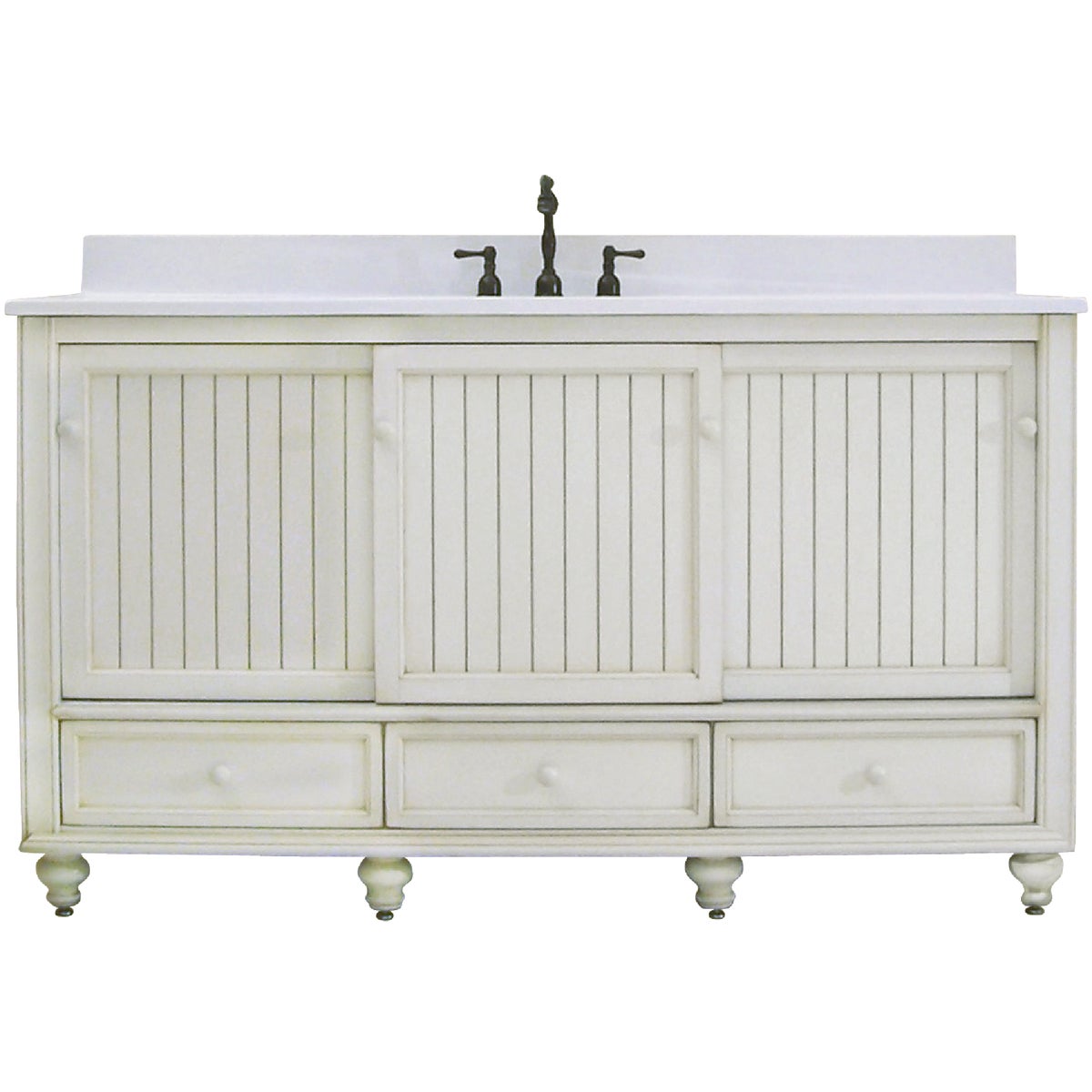 60X21 WH BSTL BCH VANITY - BB6021D by Sunnywood Products