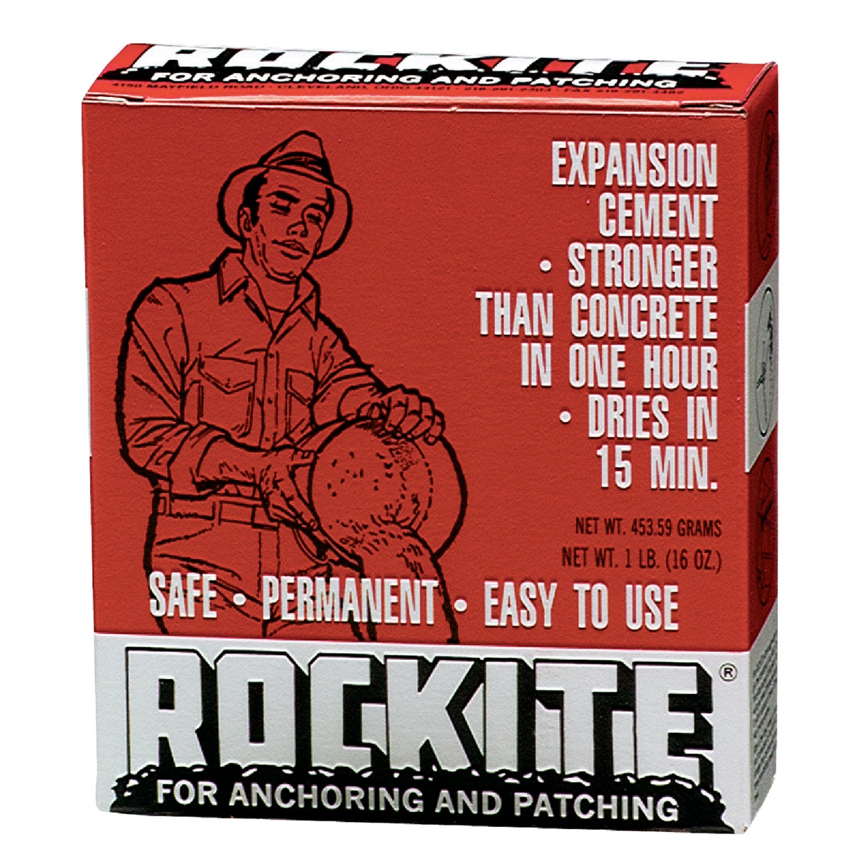 1LB ROCKITE CEMENT - 10001 by Hartline Products