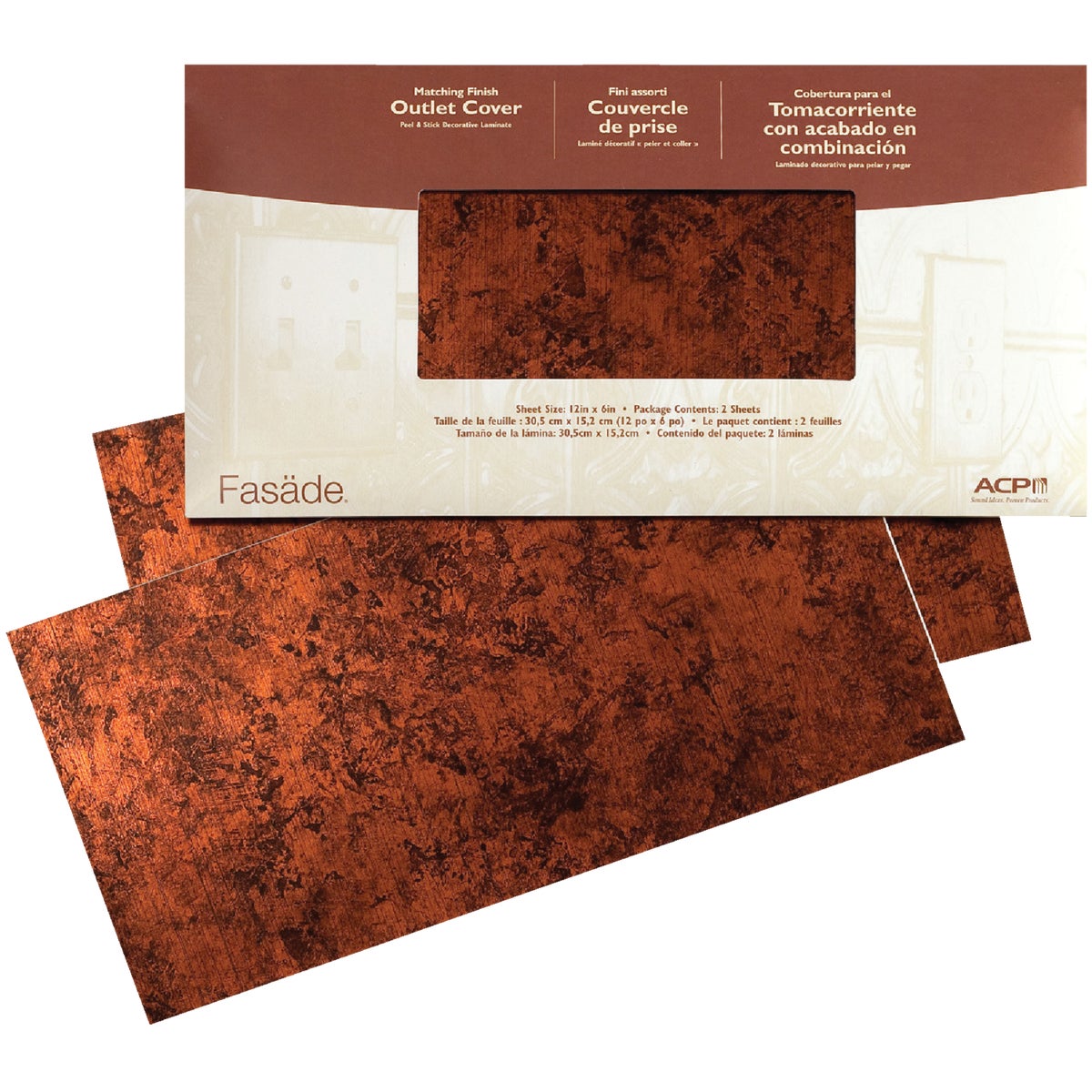 MOON COPPER OUTLET COVER - D48-18 by Acp