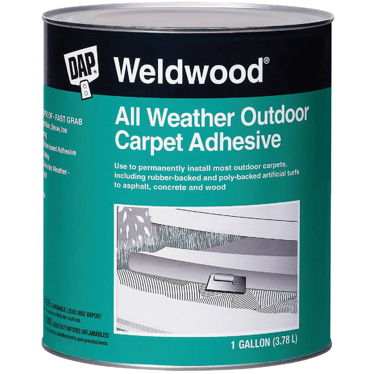 GAL OUTD CARPET ADHESIVE - 00443 by Dap Inc