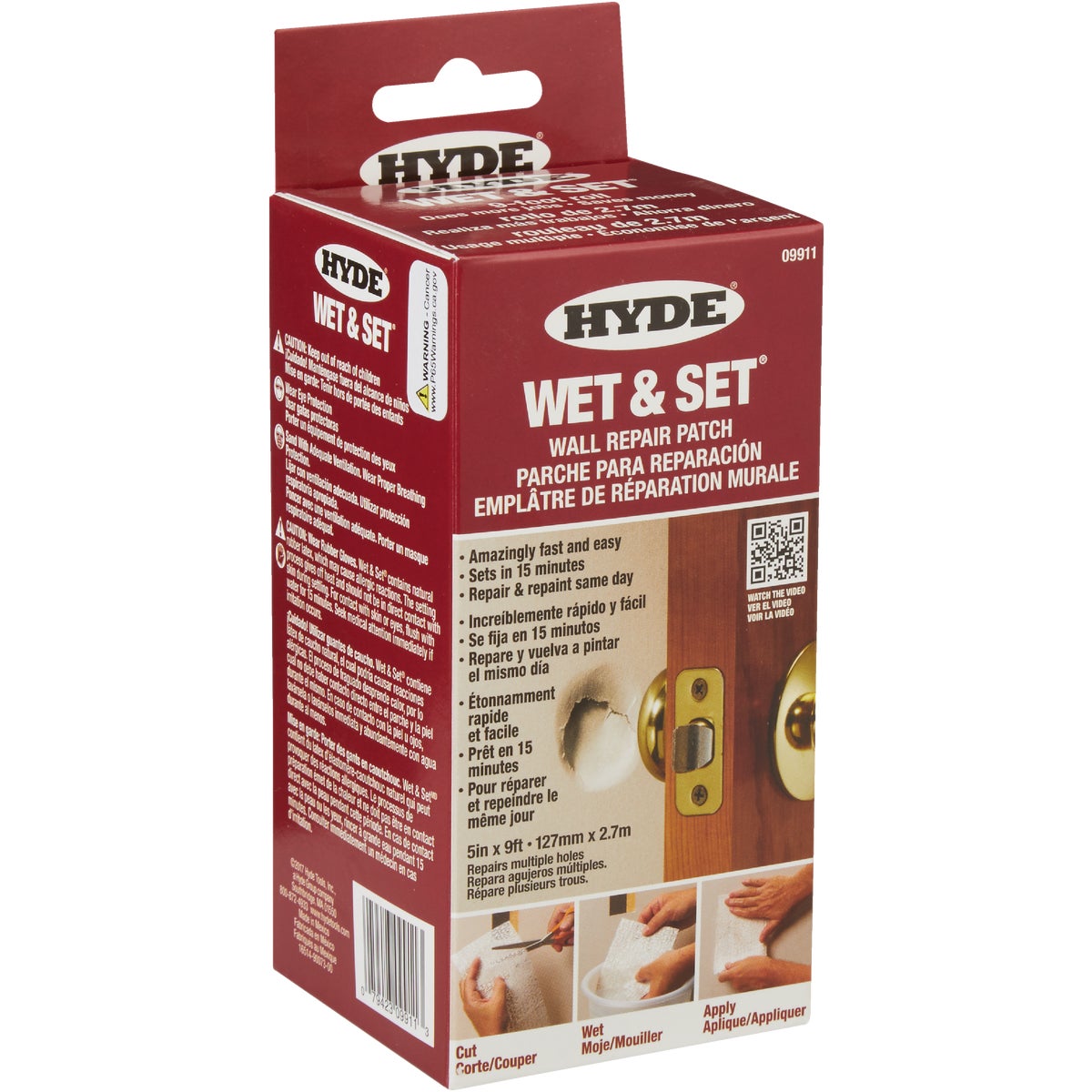 5"X9' WET & SET PATCH - 09911 by Hyde Mfg Co