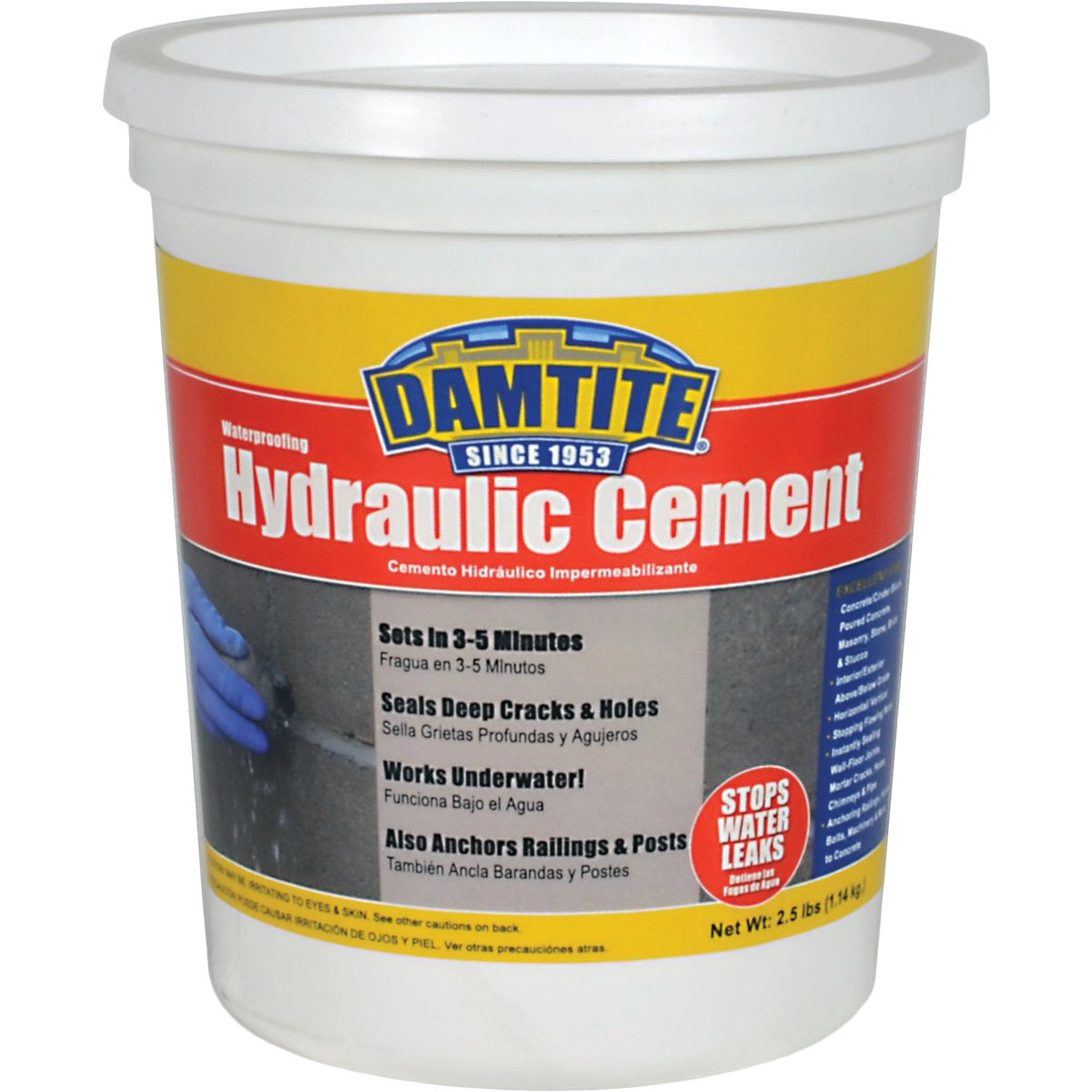 2-1/2LB HYDRAULIC CEMENT - 07031 by Damtite Waterproofng