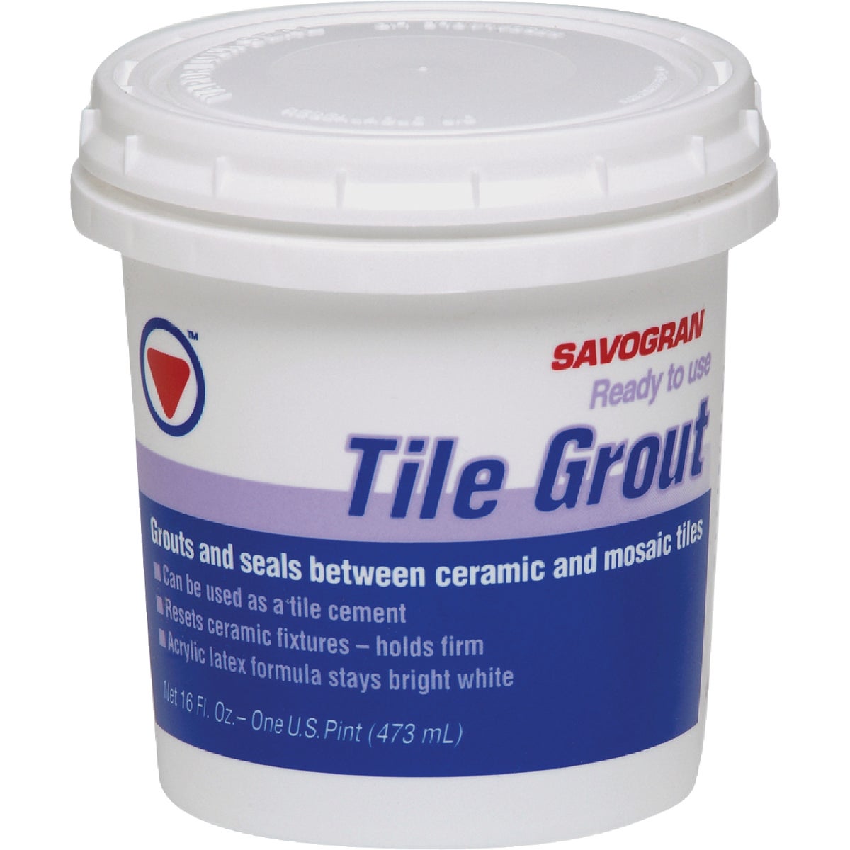 PINT PREMIXED TILE GROUT - 12861 by Savogran Company