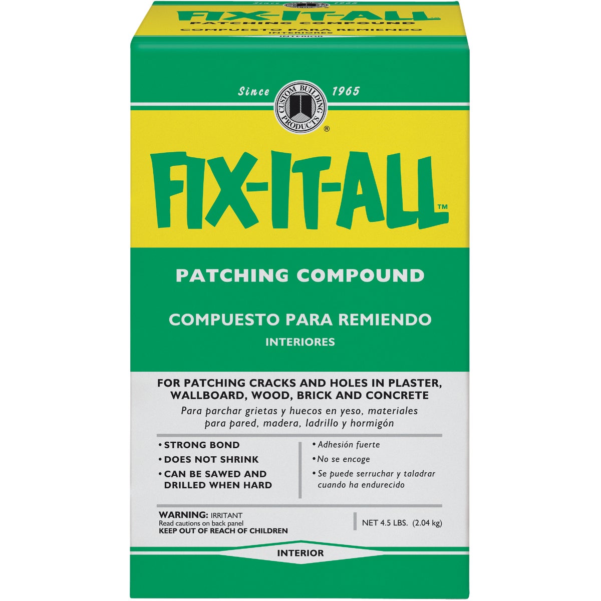 4.5LB BOX FIXALL PATCH - DPFXL4-4 by Custom Buildng Prods