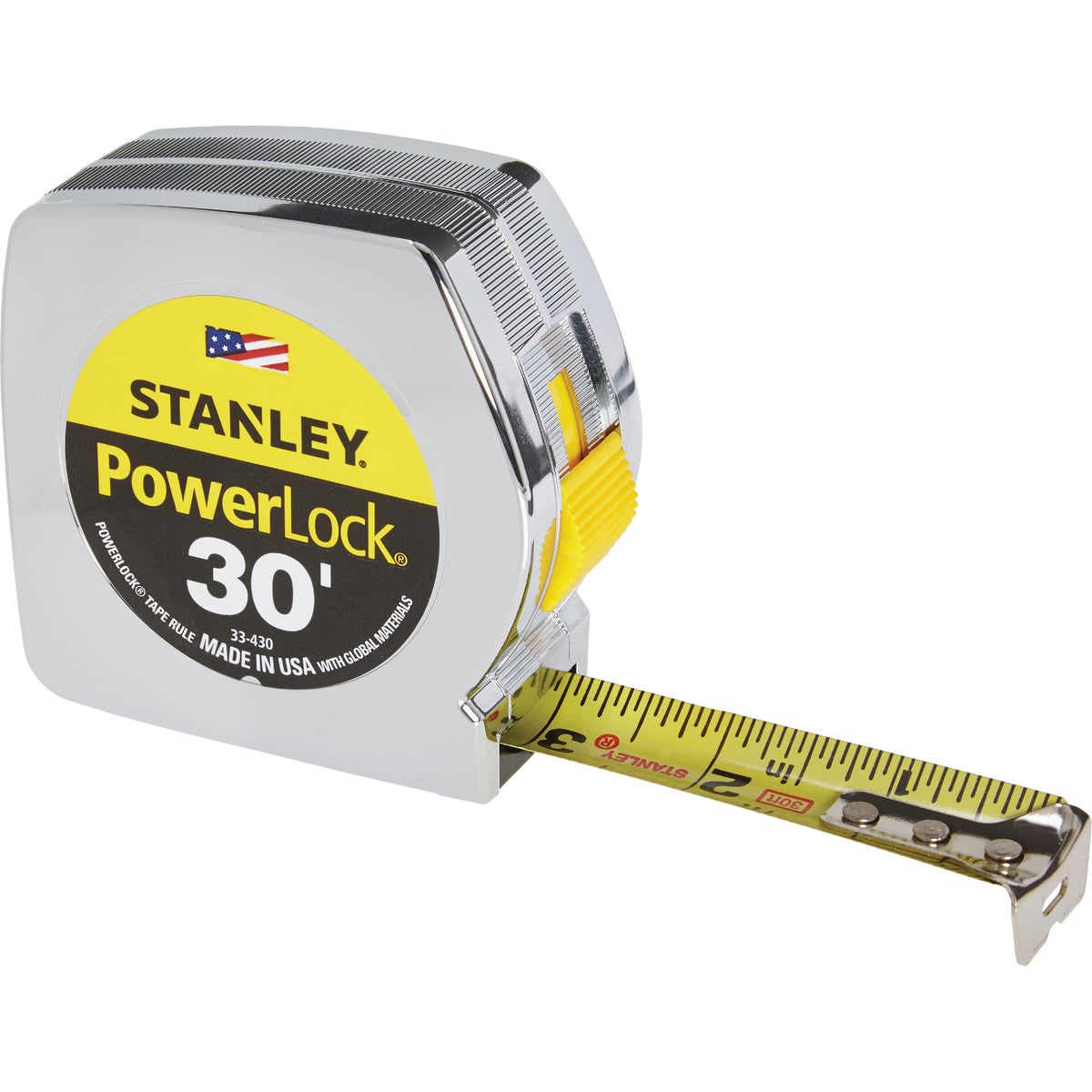1"X30' CHROME TAPE RULE - 33-430 by Stanley Tools