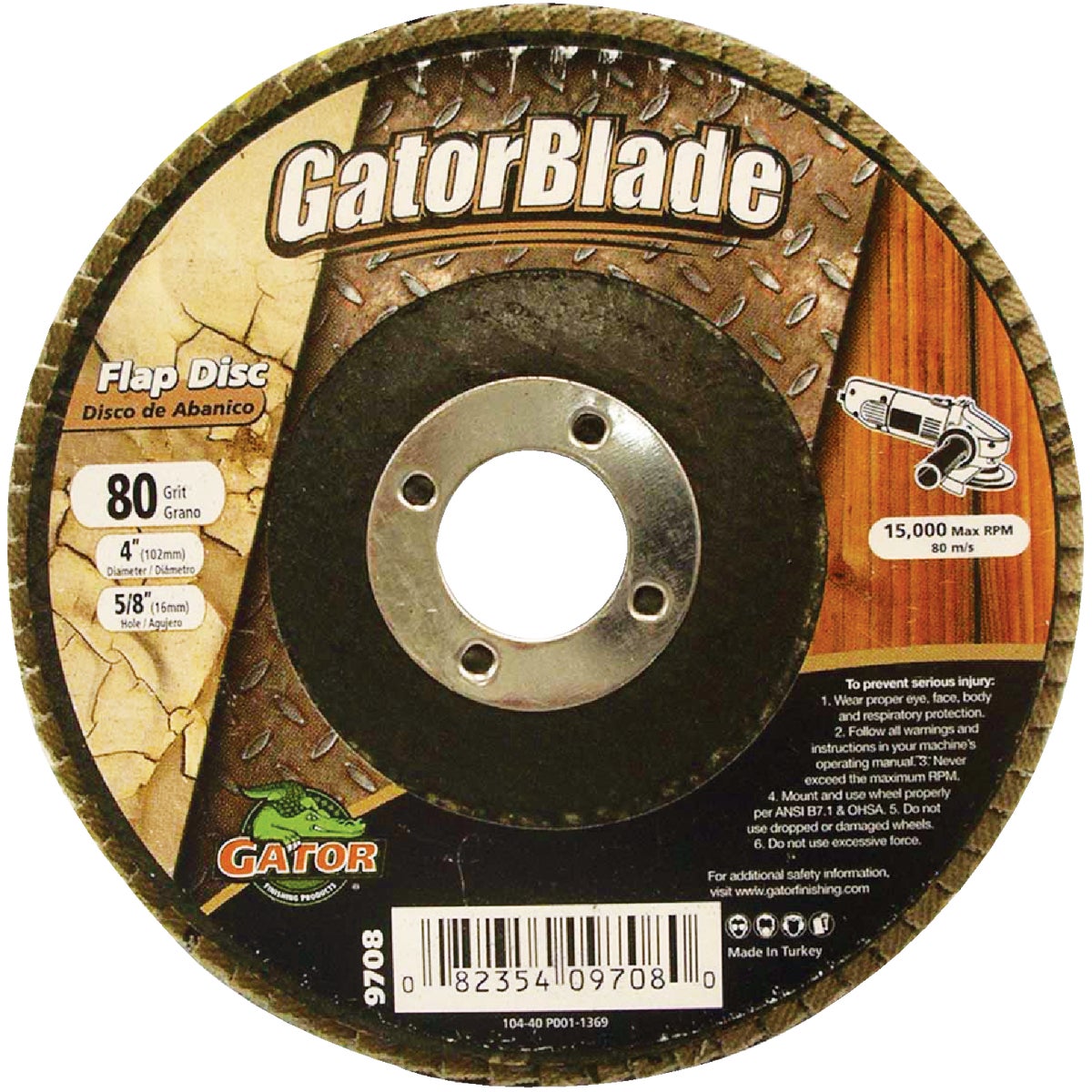 4X5/8 80# FLAP DISC - 9708 by Ali Industries Inc