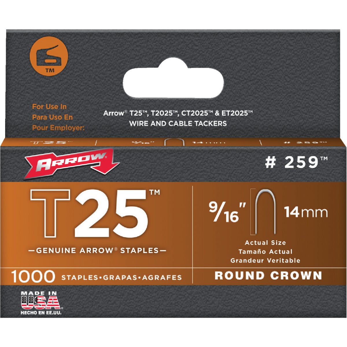 9/16" STAPLE - 259 by Arrow Fastener Co