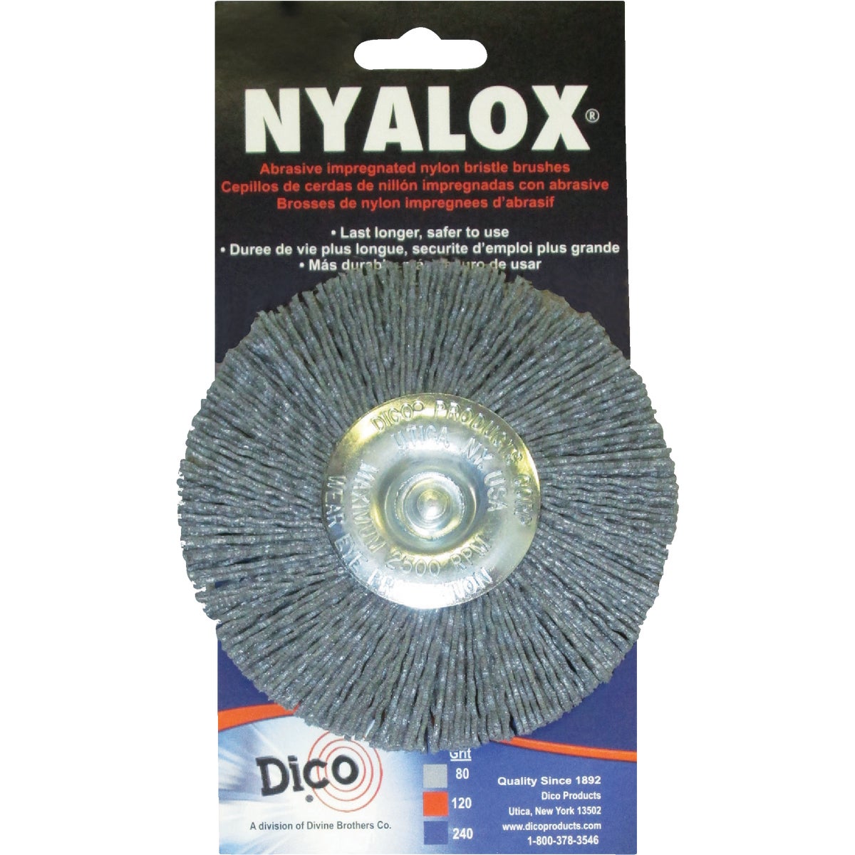 4" X-COARSE WHEEL BRUSH - 541772-4 by Dico Products Corp