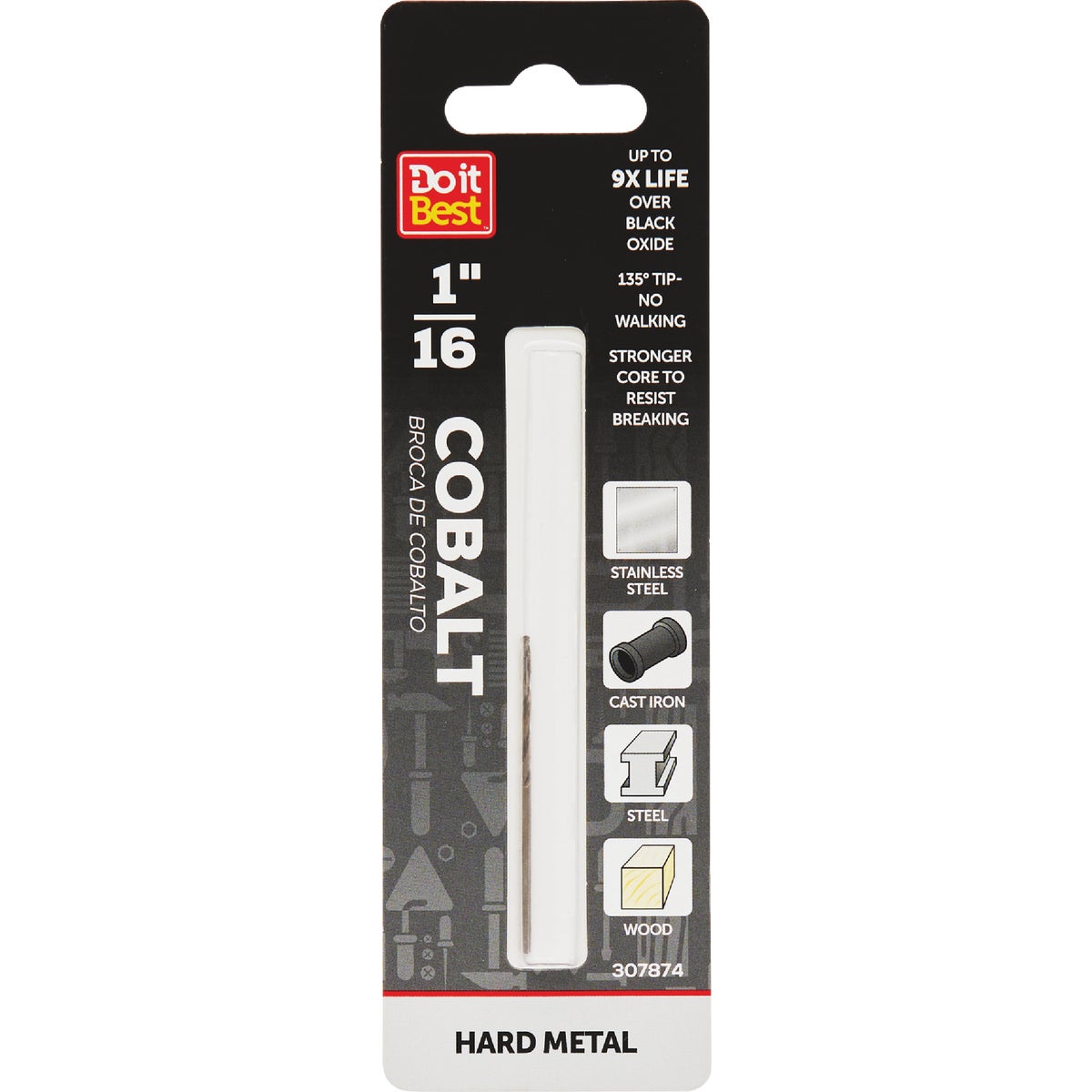 1/16" COBALT DRILL BIT - 248561DB by Mibro/gs