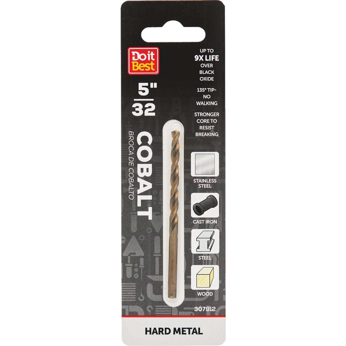 5/32" COBALT DRILL BIT - 249101DB by Mibro/gs