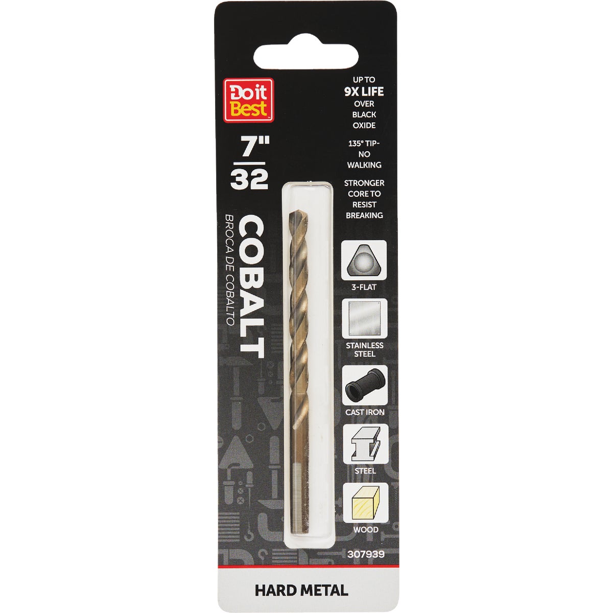 7/32" COBALT DRILL BIT - 249531DB by Mibro/gs