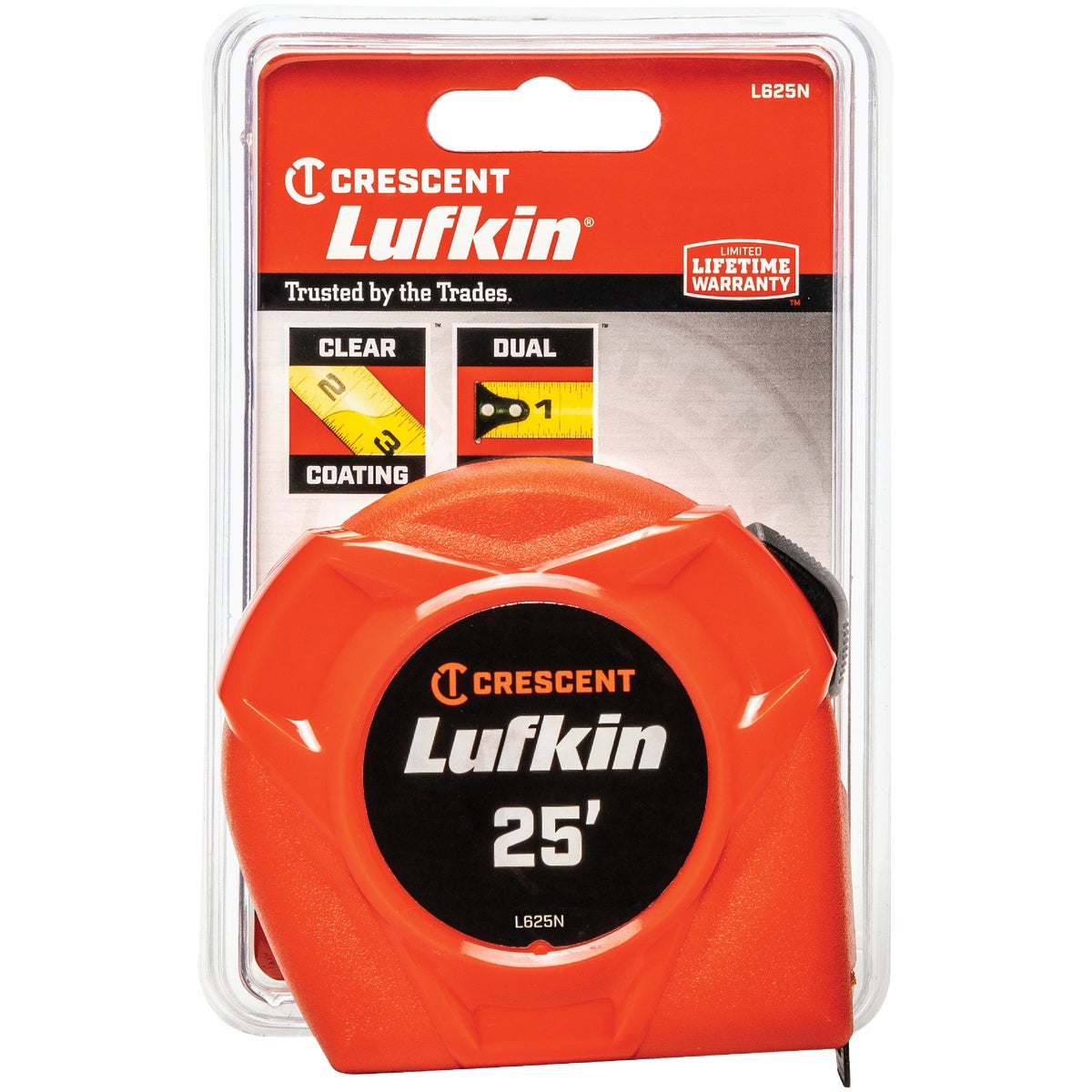 1"X25' ORANGE TAPE RULE - L625 by Apex Tool Group