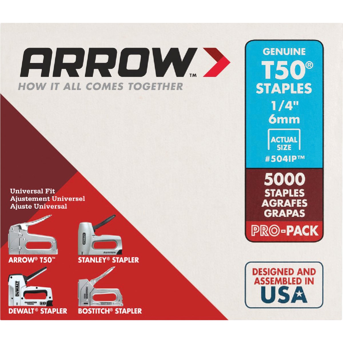 1/4" STAPLE - 504IP by Arrow Fastener Co
