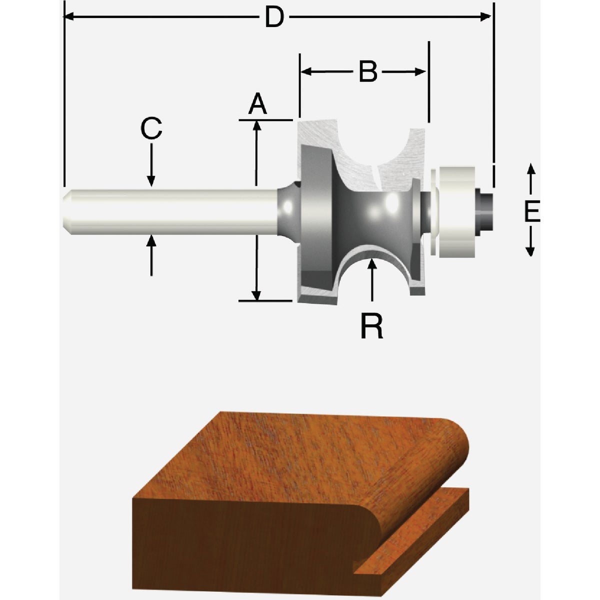 1/4" EDGEBEAD BIT - 23137 by Vermont American
