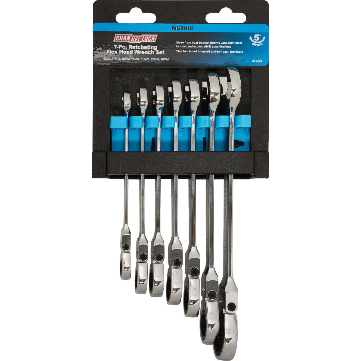7PC MM FLEX GEAR WRENCH - 9900 by Danaher Tool Ltd