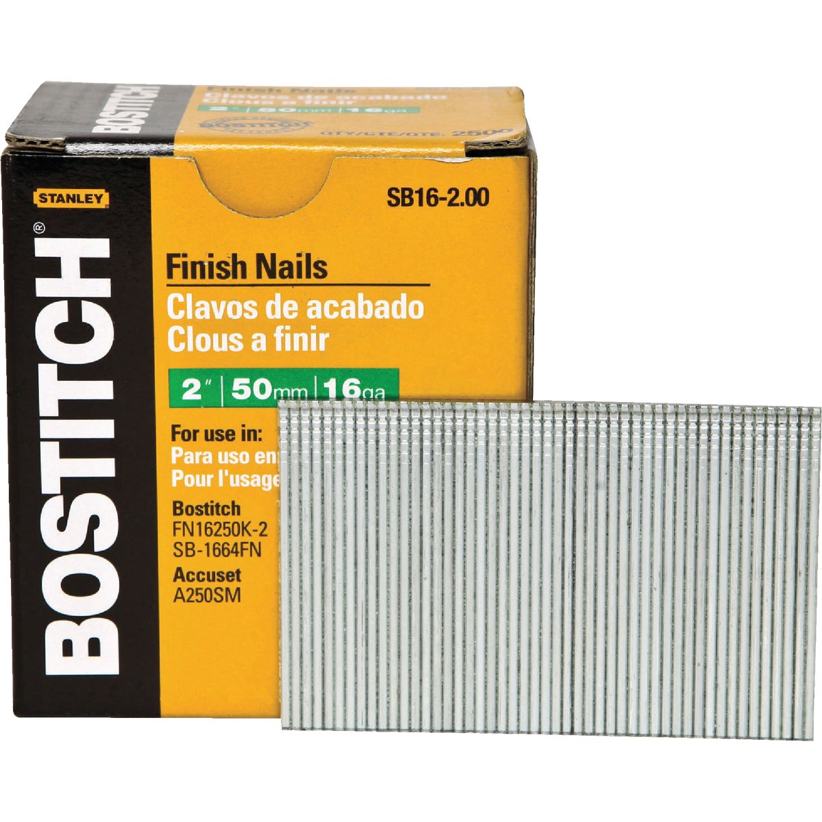 2" 16GA FINISH NAIL - SB16-2.00 by Stanley Bostitch