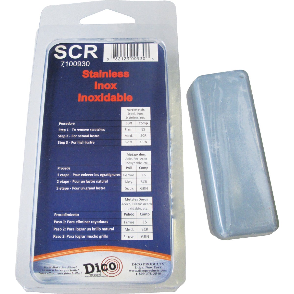 STNLSS BUFFING COMPOUND - 531SCR by Dico Products Corp