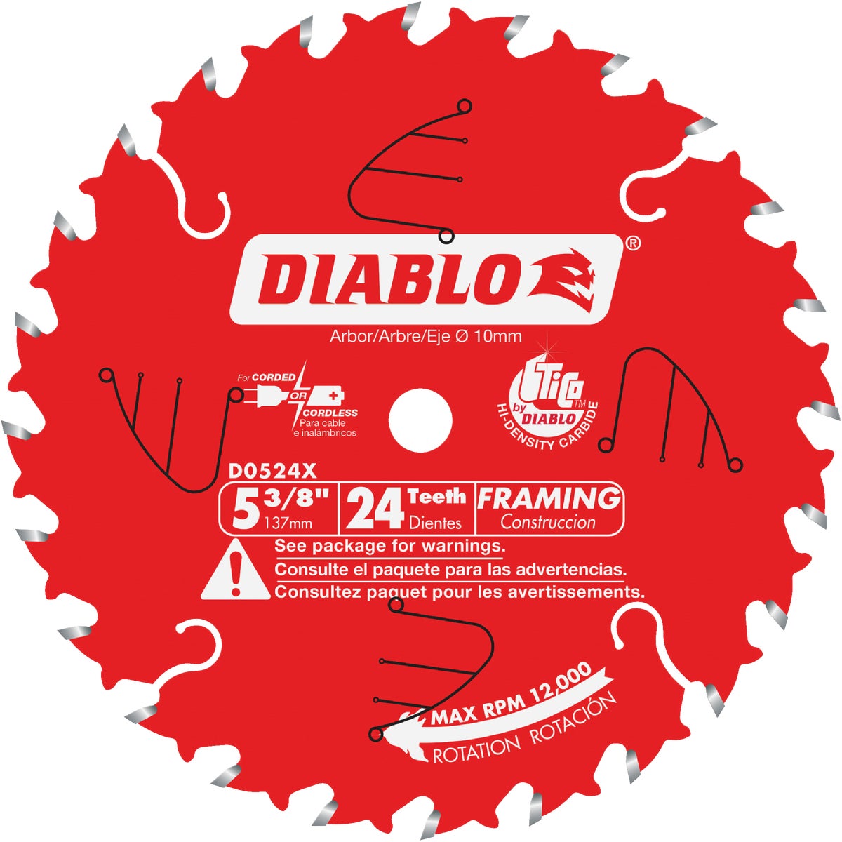 5-3/8" 24T SAW BLADE - D0524X by Freud Inc