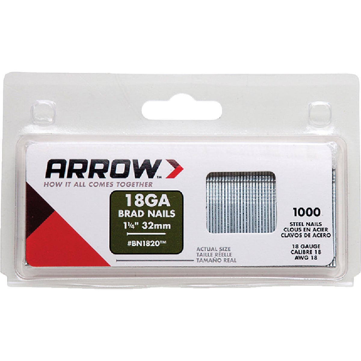 1-1/4" STEEL BRAD - BN1820CS by Arrow Fastener Co