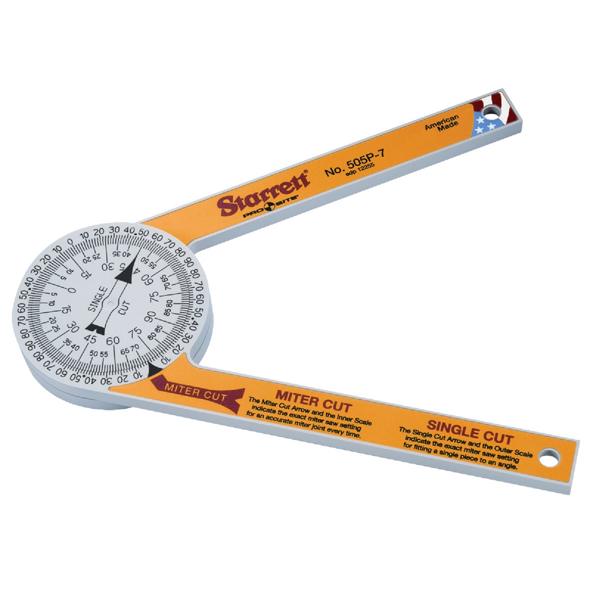 PROSITE 7" PROTRACTOR - 505P-7 by Starrett L S Co