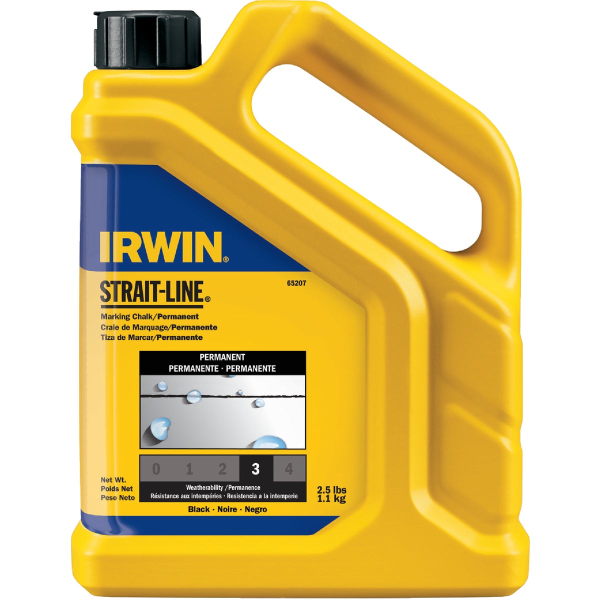 2.5LB JET BLACK CHALK - 65207 by Irwin Industr Tool