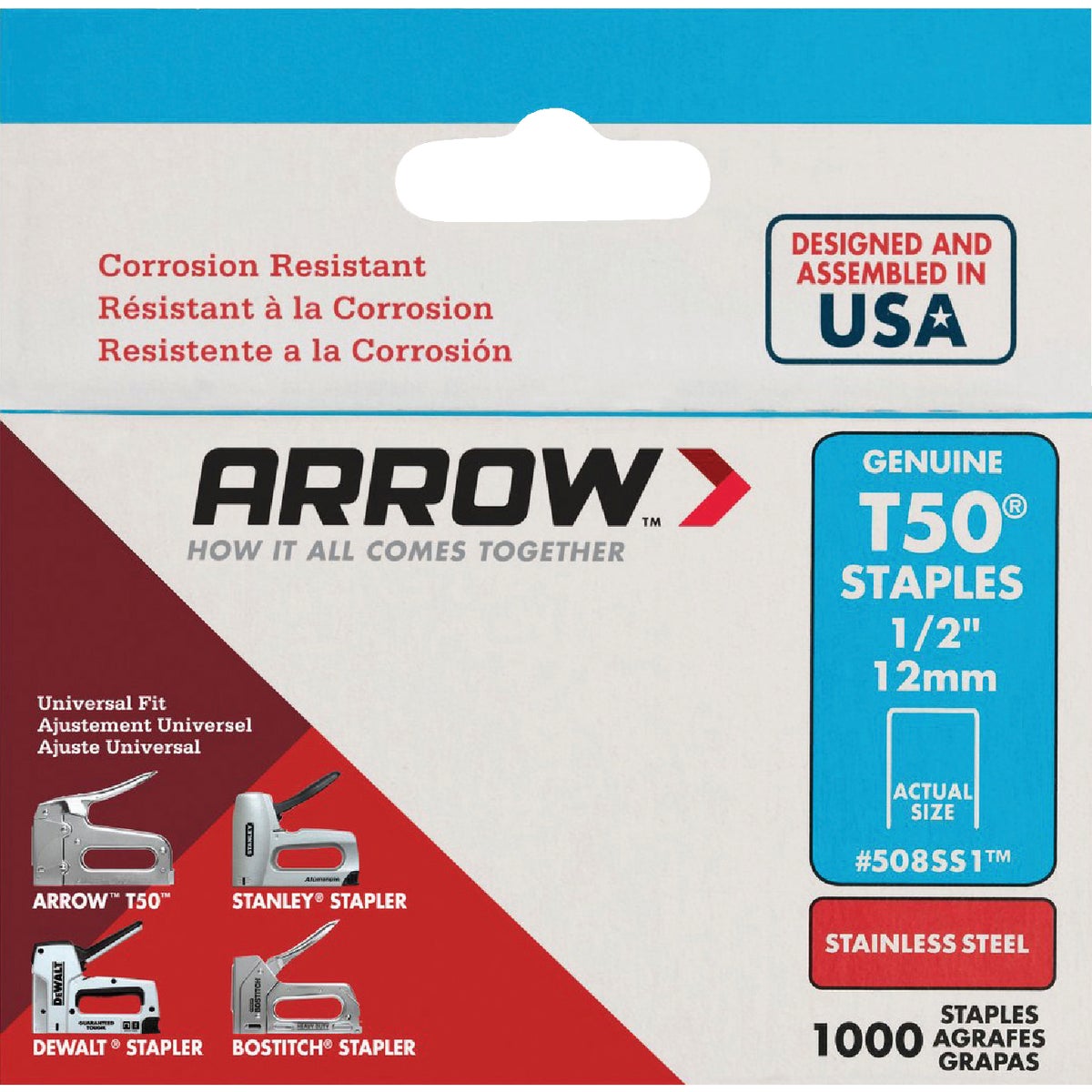 1/2" SS STAPLE - 508SS1 by Arrow Fastener Co