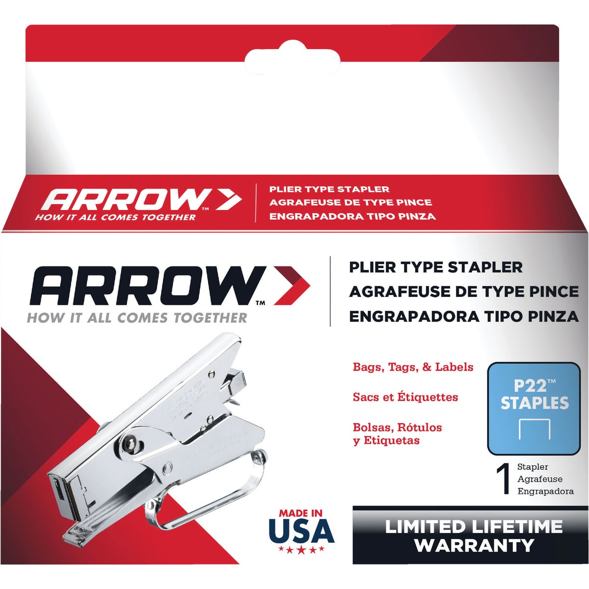 PLIER STAPLER - P22 by Arrow Fastener Co