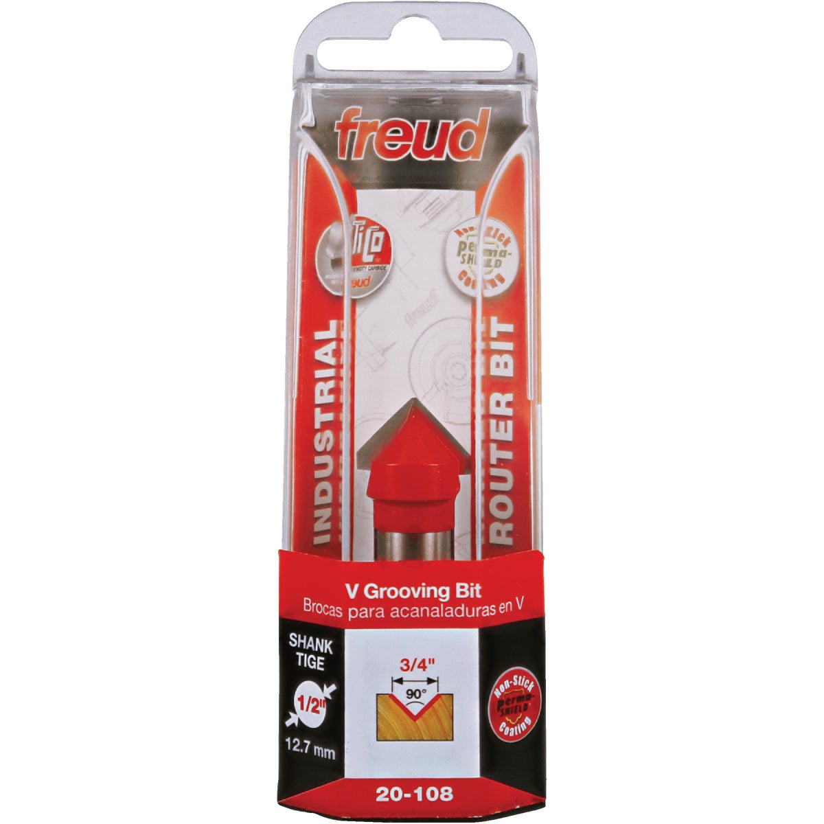 3/4" 90D V-GROOVE BIT - 20-108 by Freud Inc