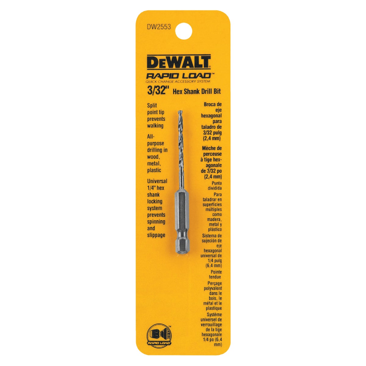 3/32" DRILL BIT - DW2553 by DeWalt