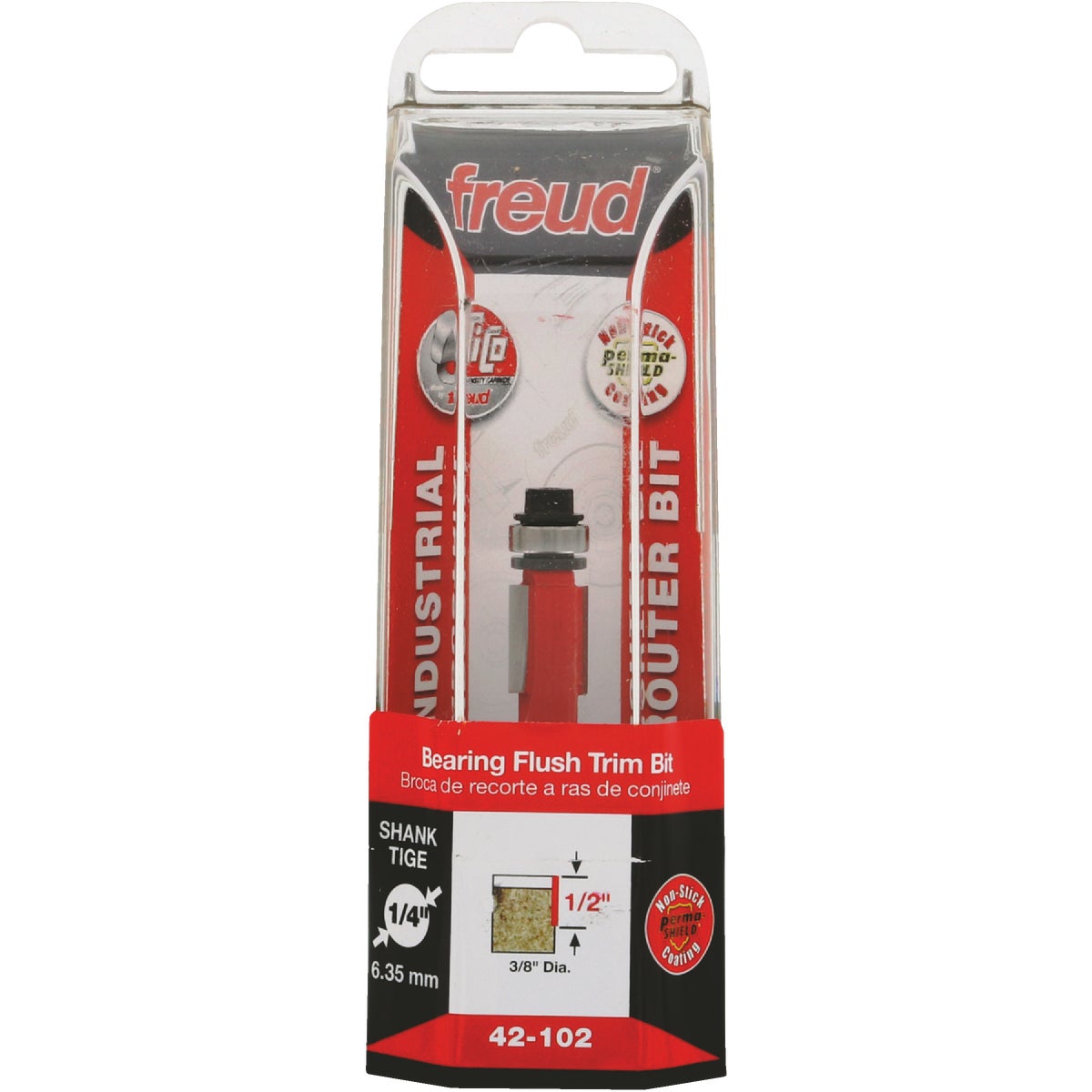 3/8" 2-FLT TRIM BIT - 42-102 by Freud Inc