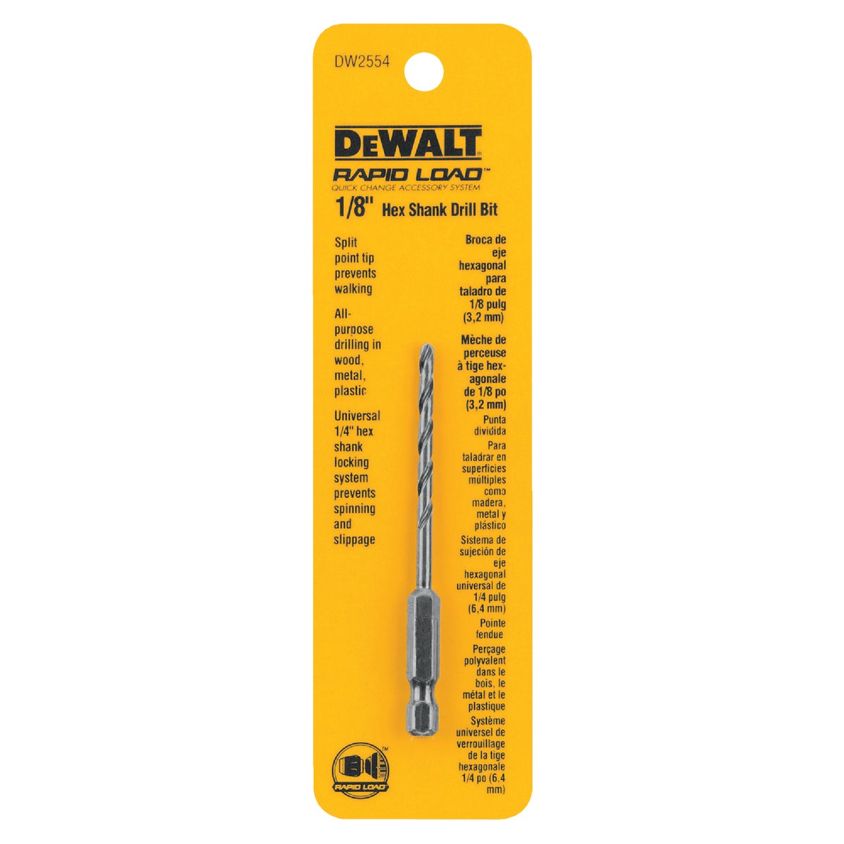 1/8" DRILL BIT - DW2554 by DeWalt