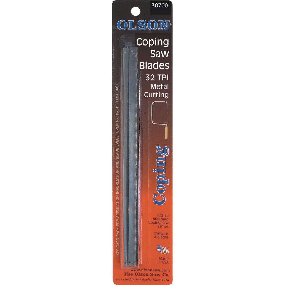 32TPI COPING SAW BLADE - 30700 by Olson Saw Co