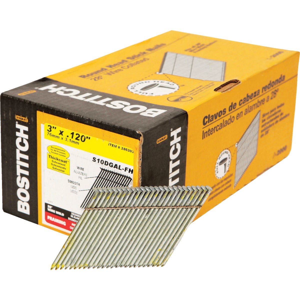 3" FRAMING NAIL - S10DGAL-FH by Stanley Bostitch