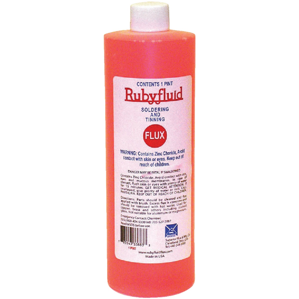1PT LIQUID RUBYFLUID - 1PT by Superior Flux & Mfg