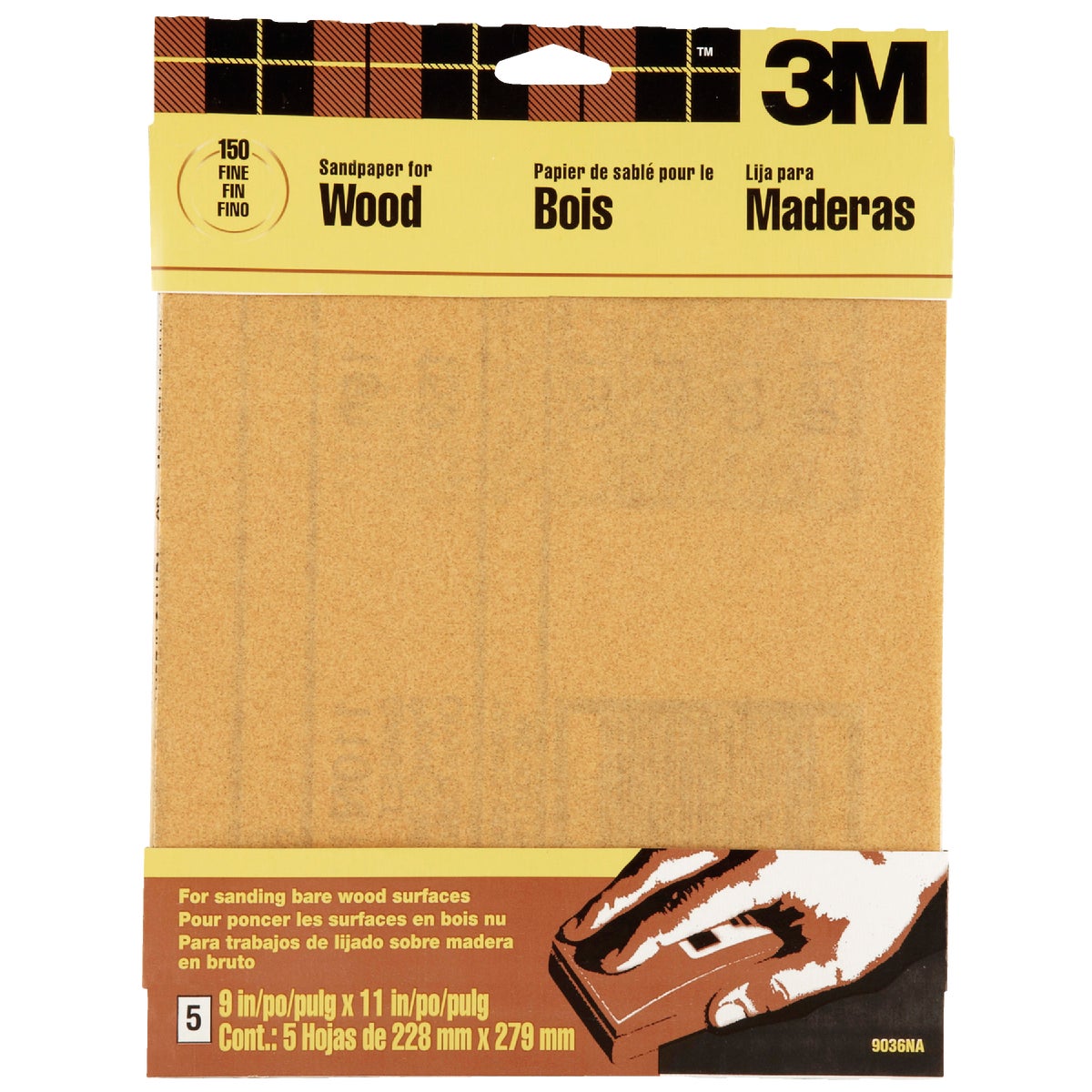 FINE GARNET SANDPAPER - 9036 by 3m Co